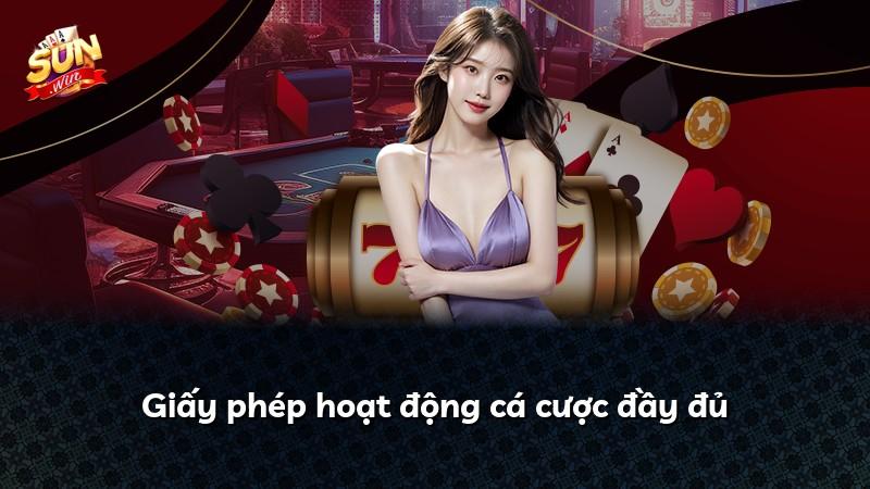 Giấy phép hoạt động cá cược đầy đủ