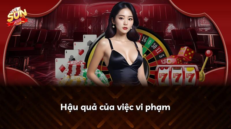 Hậu quả của việc vi phạm