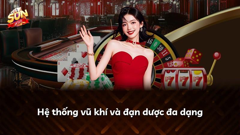 Hệ thống vũ khí và đạn dược đa dạng